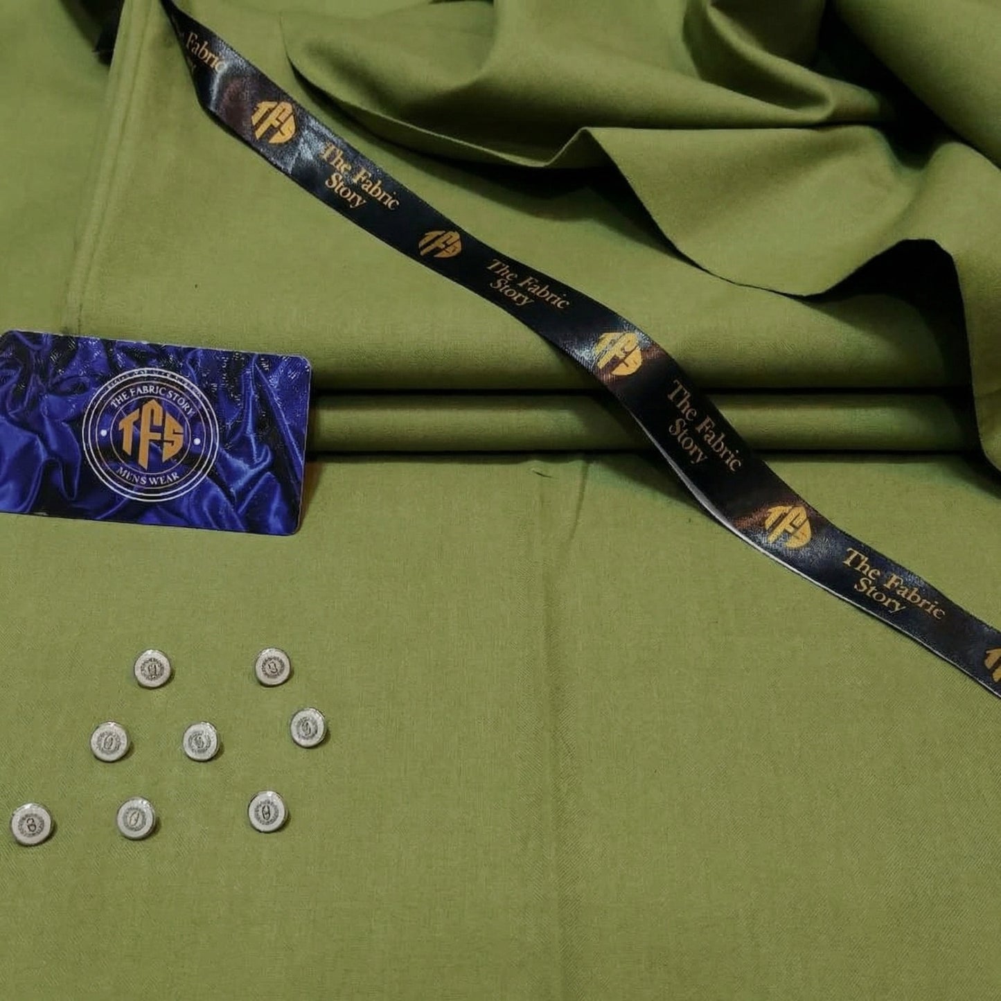 Deep Sage –  Royal Shalwar Kameez Soft Cotton