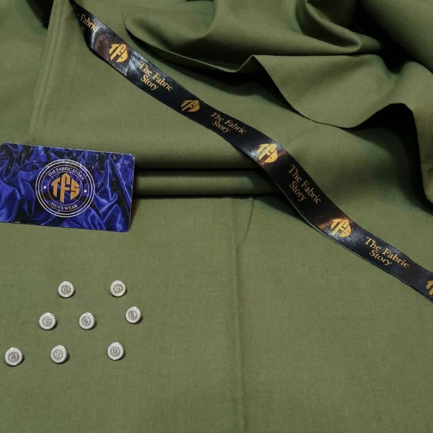 Dark Sage –  Royal Shalwar Kameez Soft Cotton