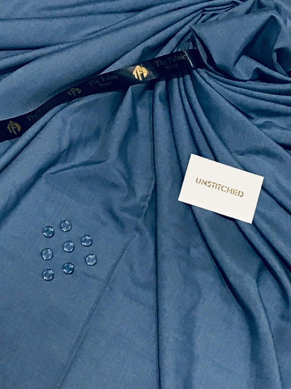 Fabrish Men Exclusive Wash & Wear - Kashmir Blue -FWW06