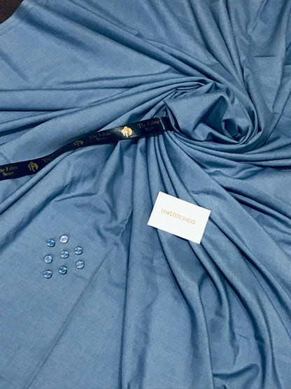 Fabrish Men Exclusive Wash & Wear - Greyish Blue -FWW04
