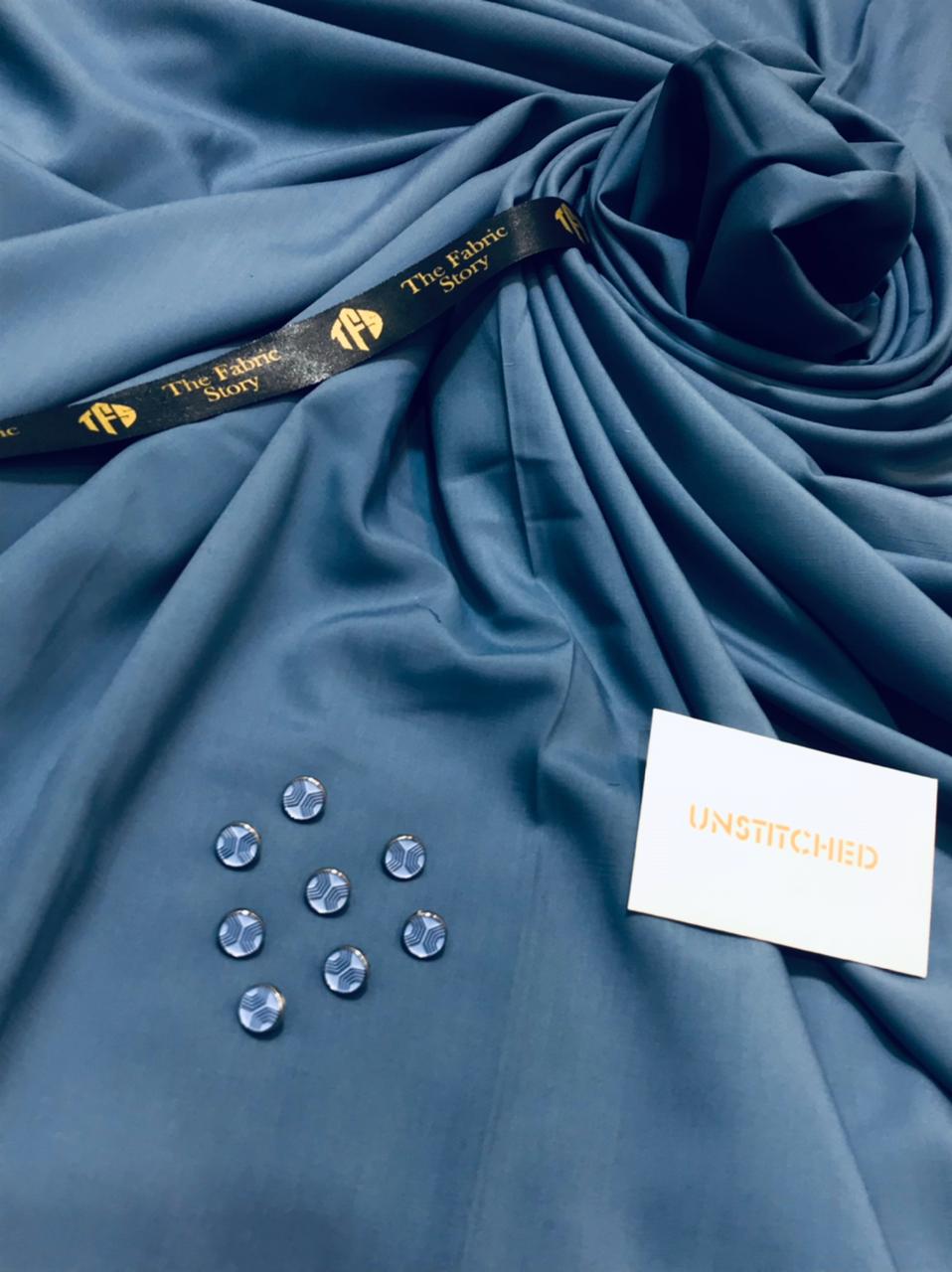 Fabrish Men Exclusive Wash & Wear - Kashmir Blue -FWW06