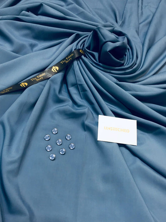 Fabrish Men Exclusive Wash & Wear - Greyish Blue -FWW04
