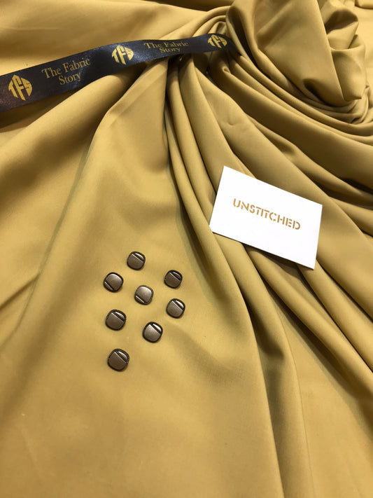 Fabrish Men Exclusive Wash & Wear - Indian Yellow -FWW10